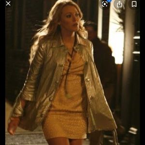 Gryphon silver trench coat ASO Gossip Girl